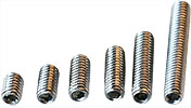 EM-Tec M4S set of socket set screws M4, stainless steel AISI 304:<br><br> 10 each M4 x 6mm, 10 each M4 x 8mm, 10 each M4 x 10mm, 10 each M4 x 12mm, 10 each M4 x 16mm & 10 each M4 x 25mm