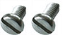 EM-Tec M4P Set, M4 Flachkopfschrauben mit Schlitz, Rostfreier Stahl AISI 304:<br><br> 10 Stück M4 x 6 mm & 10 Stück M4 x 8 mm