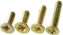 EM-Tec M2FB set of phillips flat head screws M2, brass:<br><br> 10 each M2 x4mm, 10 each M2 x 5mm, 10 each M2 x 6mm, 10 each M2 x 8mm & 10 each M2 x 10mm