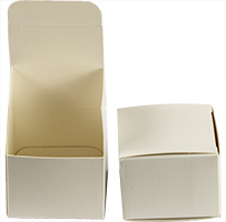Micro-Tec B30 white tuck-in cardboard box, 300gr/m2, 49x49x36mm