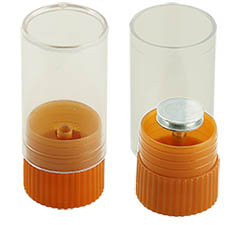 EM-Tec SB1 single pin mount storage & transport tube for a single Ø 12.7 or Ø 19mm pin stub