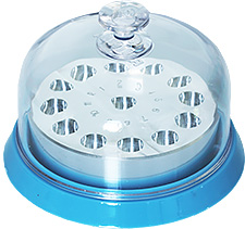 EM-Tec PS22 Preparation stand for pin stubs and Hitachi Ø 15 mm stubs with dust cover