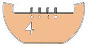 EM-Tec FIB lift-out grids, Cu, 4 posts