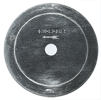 Micro-Tec DC-105 Diamantsägeblatt, Ø100 x0,5mm x 12,7mm Loch für harte Materialien mit Härte 6-9 Mohs