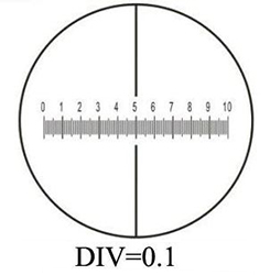 35-M01001.JPG Micro Tec MS1 glass calibration slide, 10mm horizontal line in 0.1mm divisions