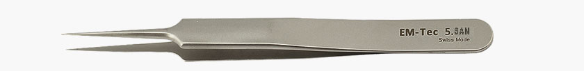 50-004050.jpg EM-Tec 5.SAN high precision super alloy tweezers, style 5, extra fine straight tips, fully non-magnetic