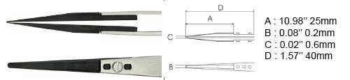 EM-Tec 2A.ZER ESD-sichere Keramik-Ersatzspitzen für EM-Tec 2A.ZE