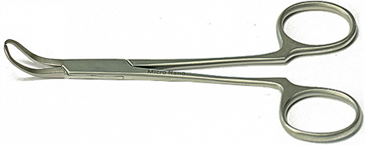 50-050013-L.jpg EM-Tec 12L.AM scissor type long handle SEM pin stub gripper for Ø12.7mm pin stubs, anti-magnetic stainless steel