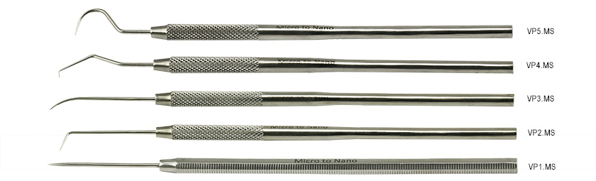 Value-Tec set with 5 probes (VP1/VP2/VP3/VP4/VP5) in plastic pouch, 410 stainless steel