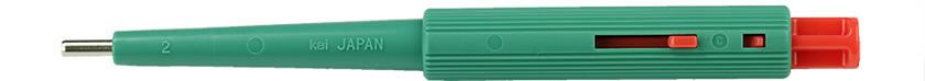 Integra Miltex Biopsy Punch Handstanze mit Auswurfmechanismus, Ø 2,0 mm, grün/rot