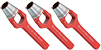 Set mit drei Henkellocheisen für REM, Ø12, Ø25 und Ø32 mm