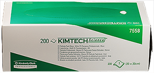 Kimtech Science 2-Lagige Reinigungstücher Type 7558, 20 x 20,5 cm, Karton/200 Tücher