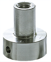 Replacement feedthrough electrode for Bradley carbon source