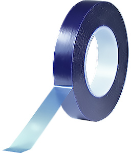 Single sided blue transparent PVC surface protection tape, 0.1mm thickness, 100m long 