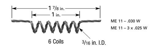 Micro-Electronics evaporation filament source ME11, Tungsten