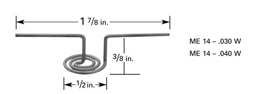 Micro-Electronics Verdampferwendel ME14, Wolfram