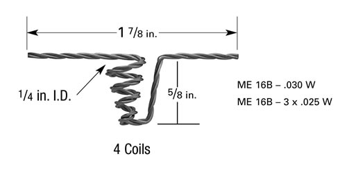 Micro-Electronics Verdampferwendel ME16B, Wolfram