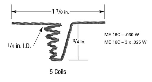 Micro-Electronics evaporation filament source ME16C, Tungsten