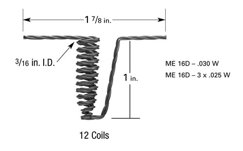 Micro-Electronics evaporation filament source ME16D, Tungsten
