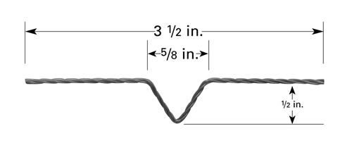 Punktquelle Type P3, Wolfram-Heizfaden mit Schleife