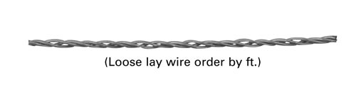 Point source lay wire filament P8, Tungsten